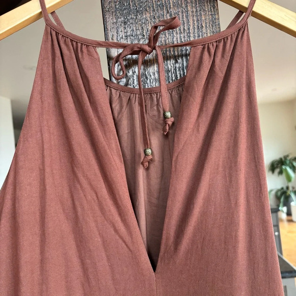 Lost + Wander Brown Halter Maxi Dress - Picture 9 of 12